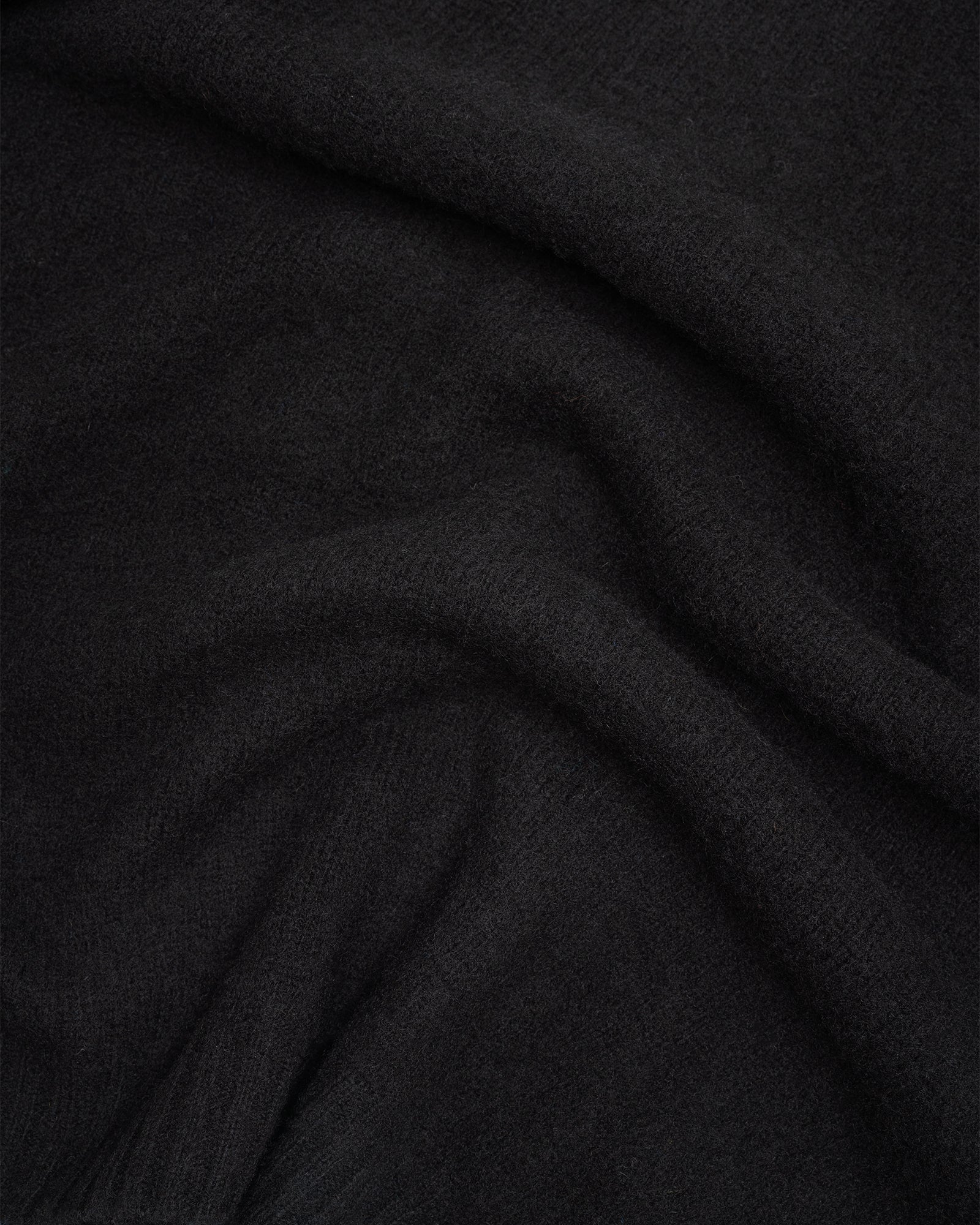 FITZROY SWEATER - DOUBLE BRUSHED BLACK