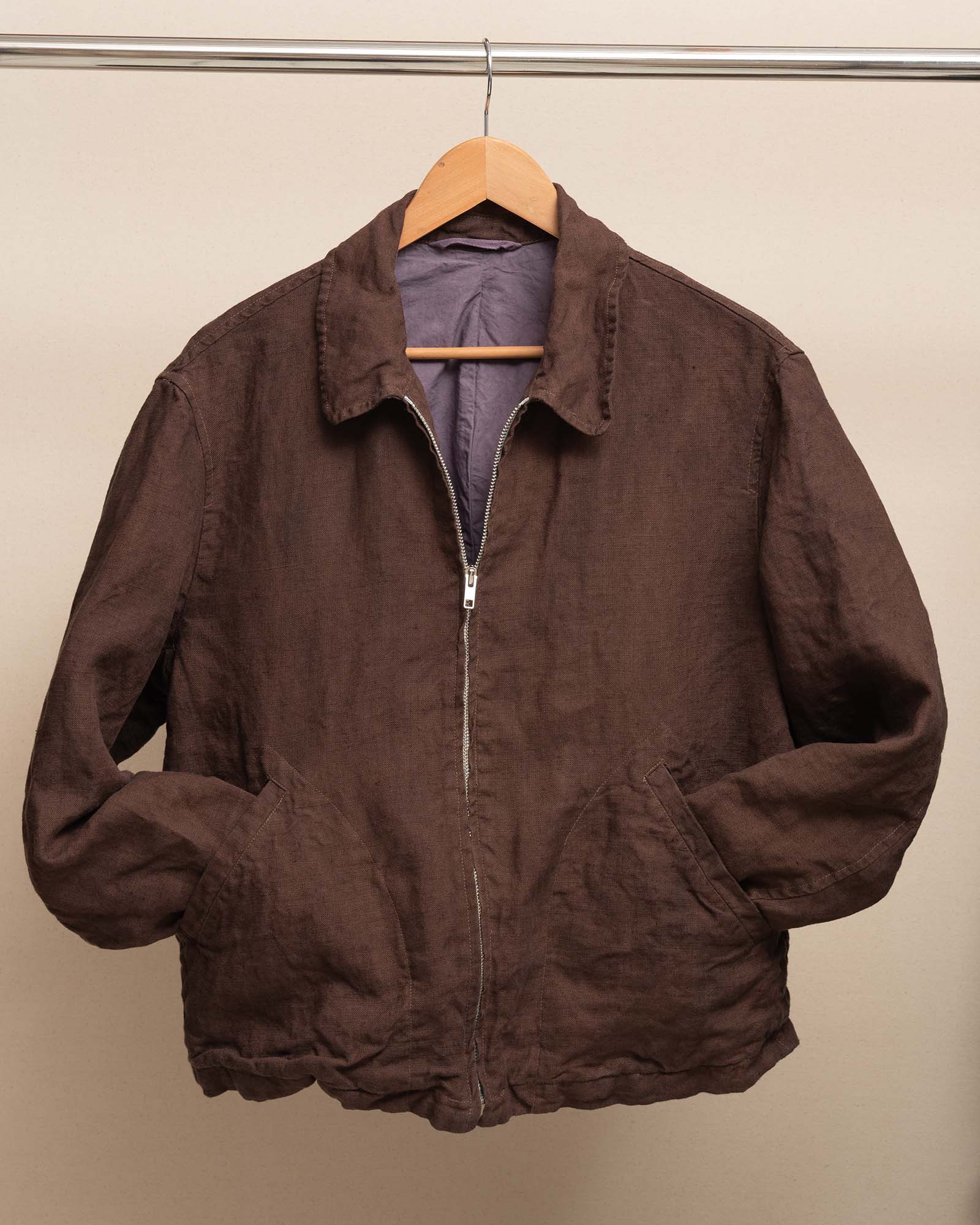 SITE JACKET - OVERDYED BELGIAN LINEN