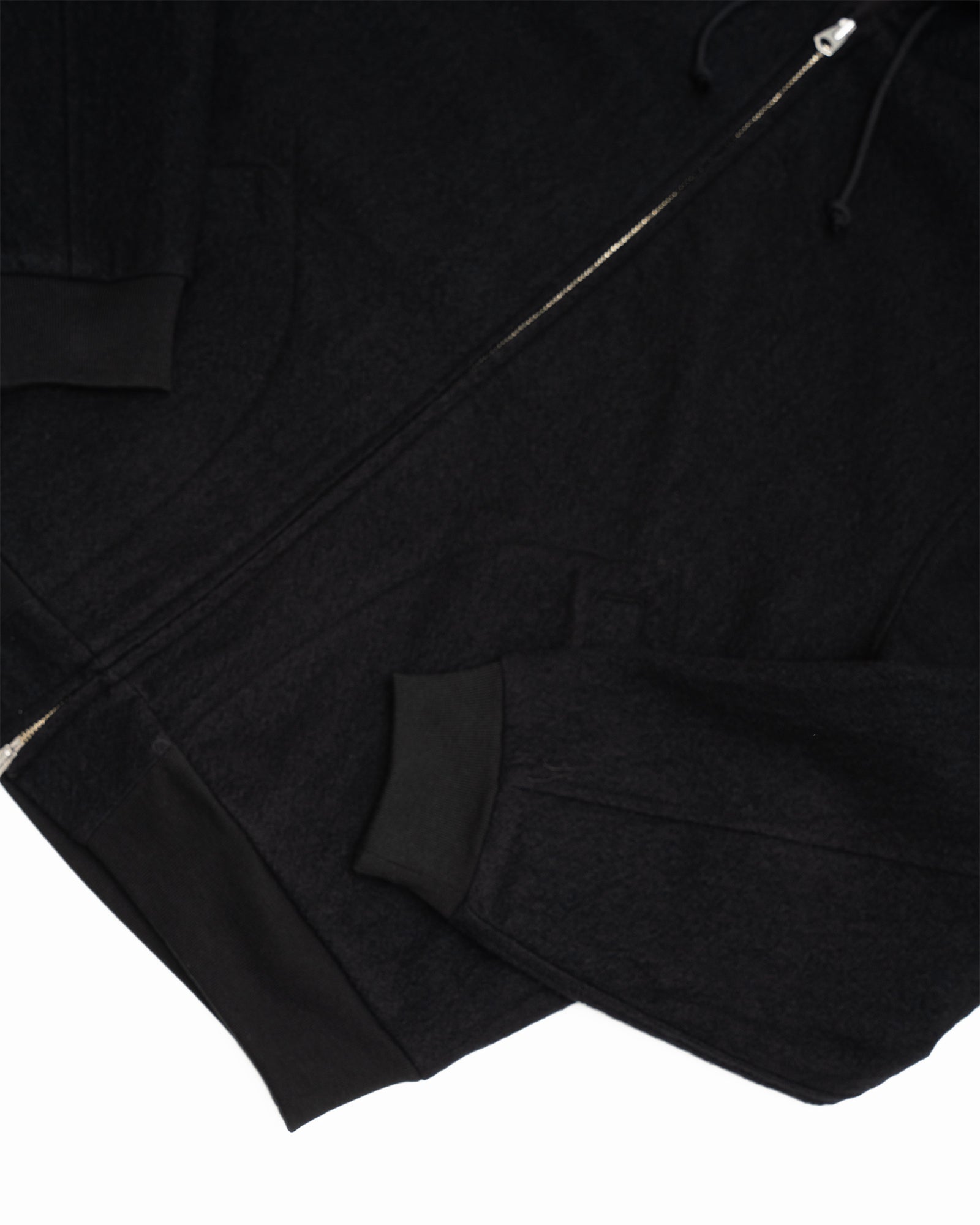 PARKA - BLACK PIECE DYED WOOL TWILL