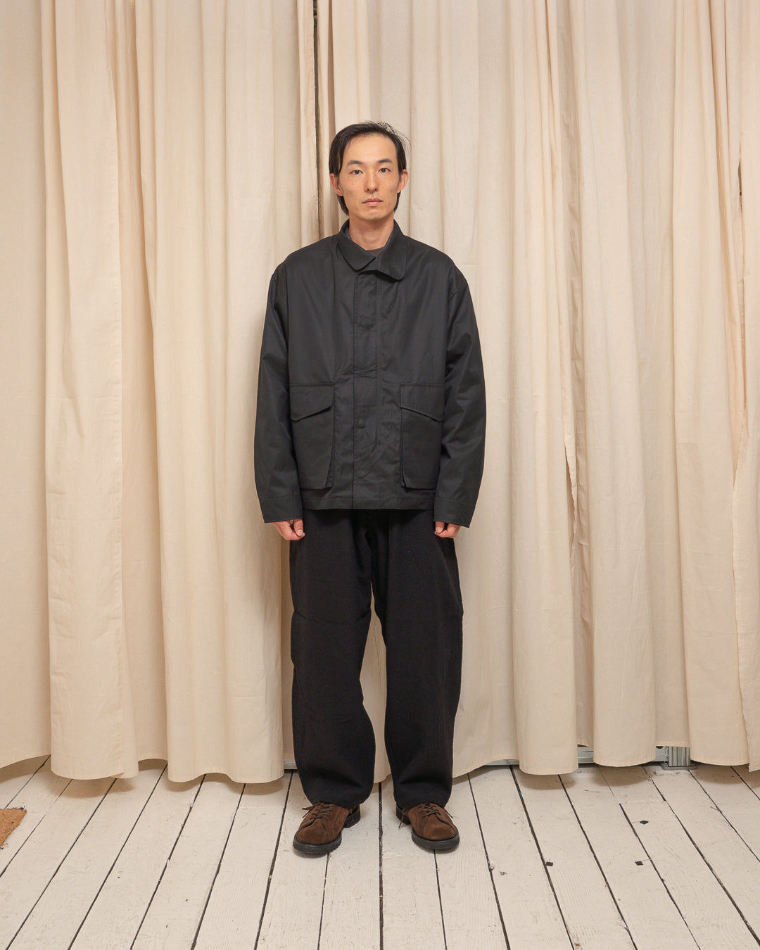 SIX JACKET - BLACK COTTON MASTERSHIELD