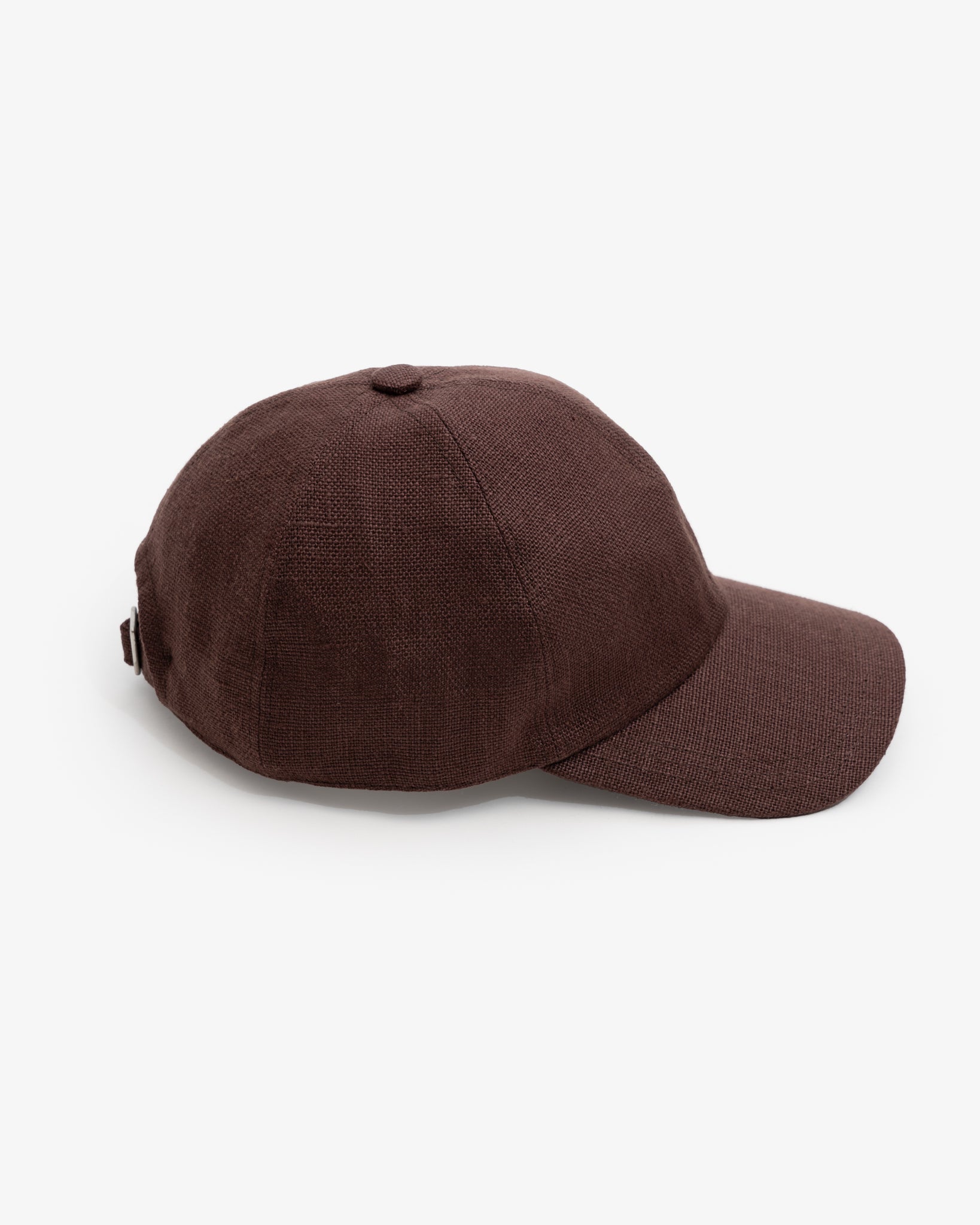 6 PANEL CAP - CHESTNUT BELGIAN LINEN