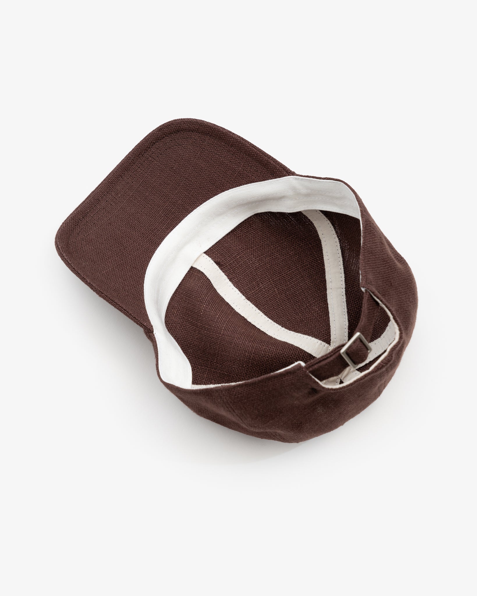 6 PANEL CAP - CHESTNUT BELGIAN LINEN – James Coward