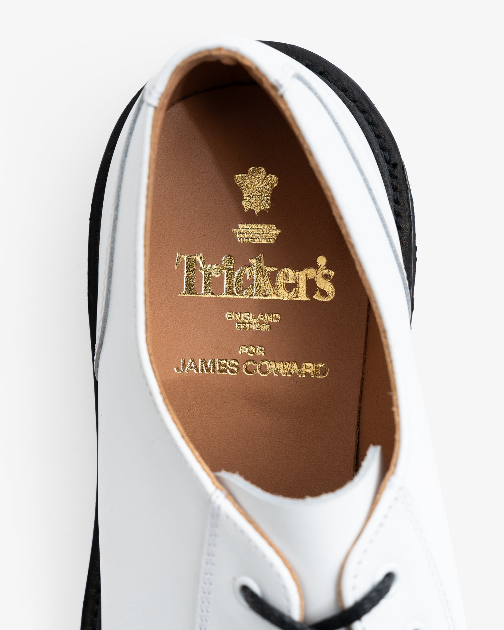 MONKEY SHOE - WHITE CALF – James Coward