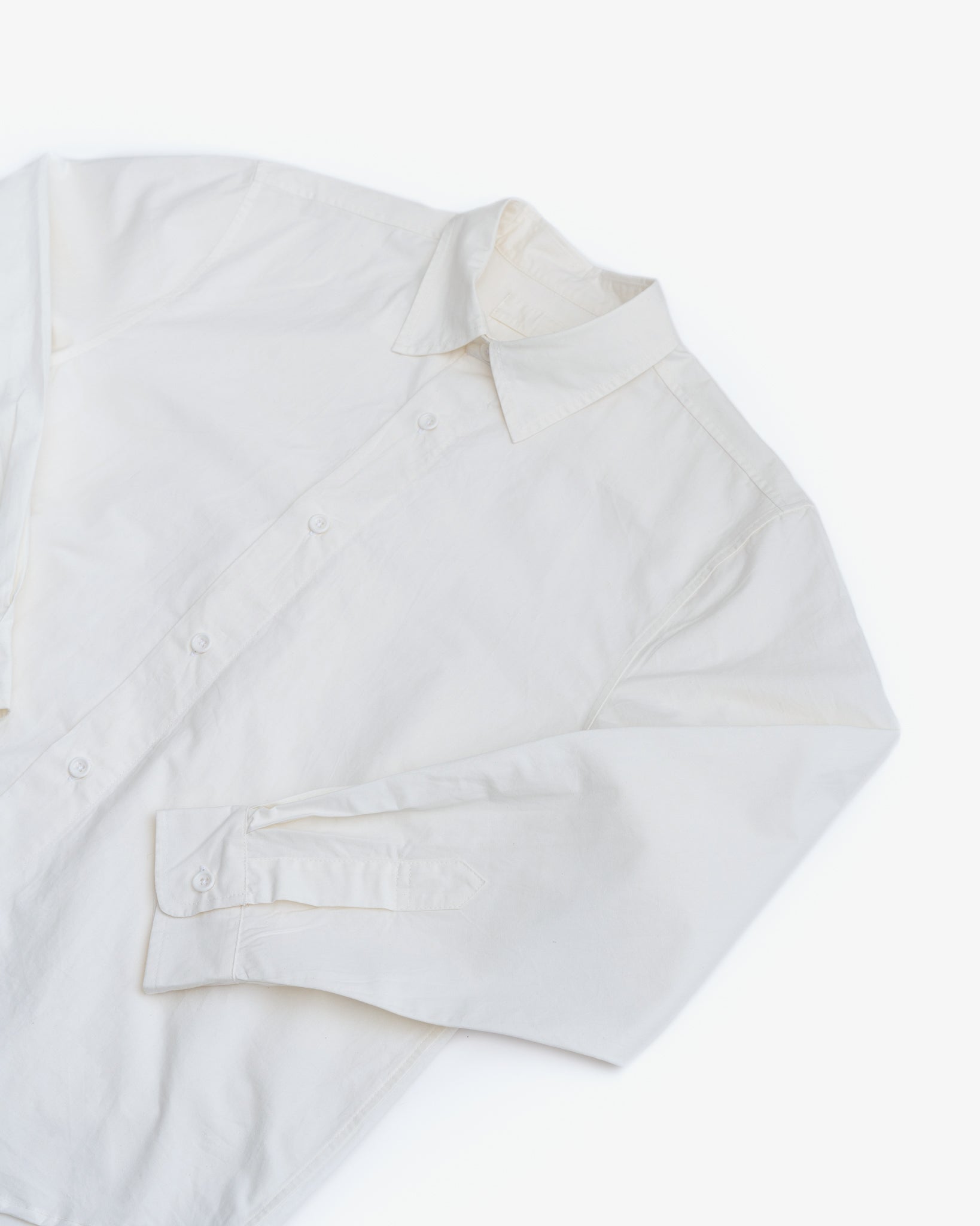 FILTER SHIRT - WHITE COTTON/WASHI TYPEWRITER