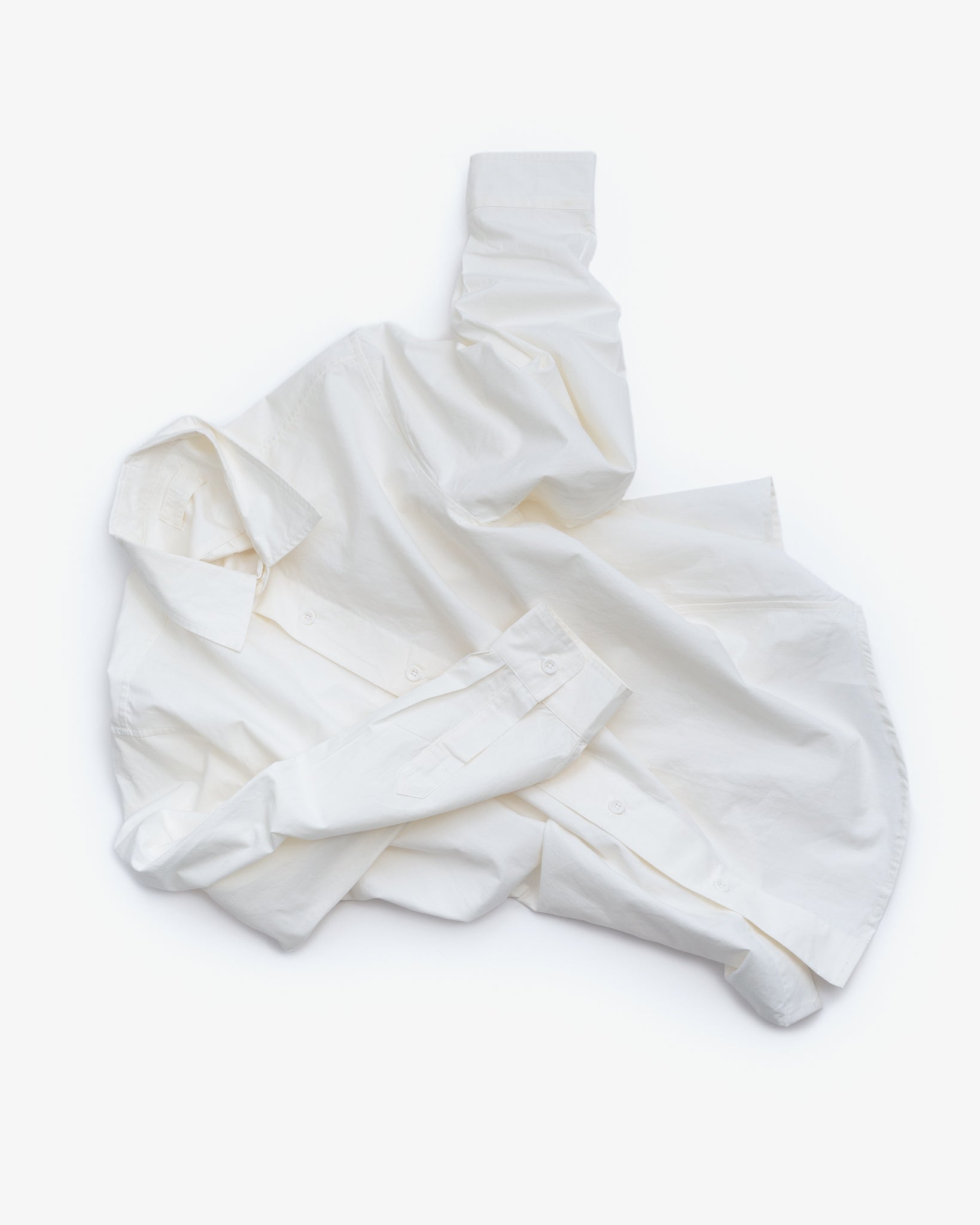 FILTER SHIRT - WHITE COTTON/WASHI TYPEWRITER