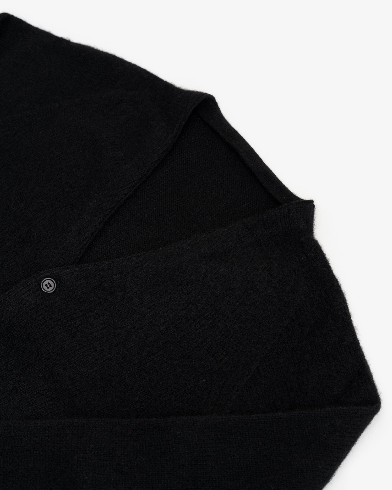 SHETLAND CARDIGAN - BLACK