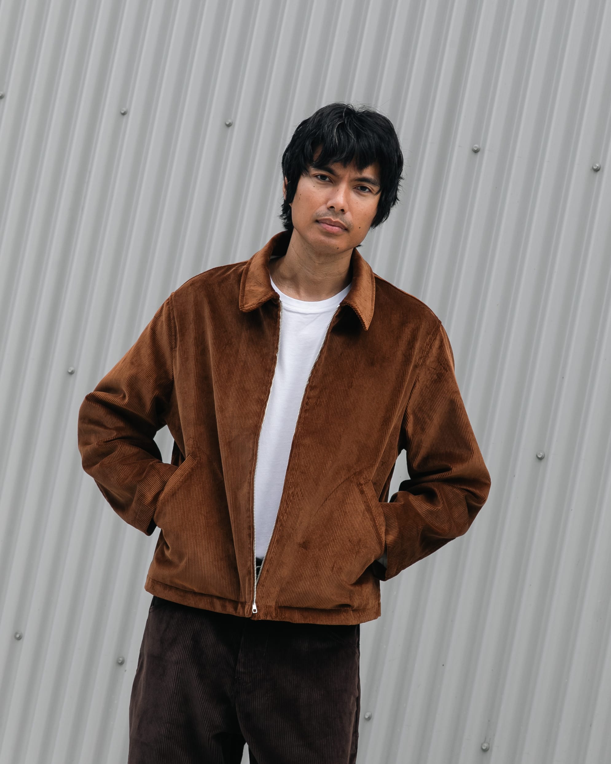 SITE JACKET - BROWN ITALIAN 10 WALE CORDUROY – James Coward