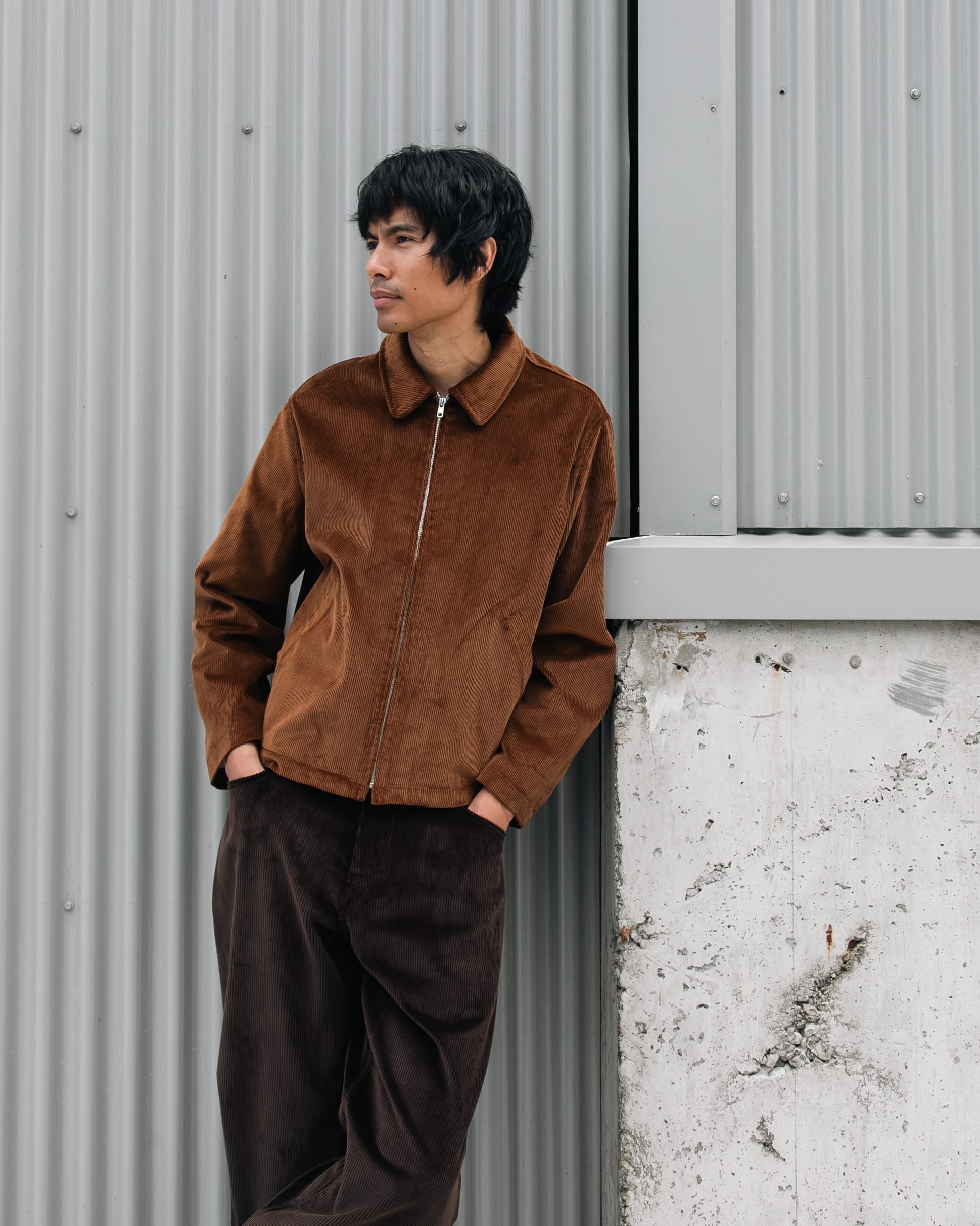 SITE JACKET - BROWN ITALIAN 10 WALE CORDUROY – James Coward
