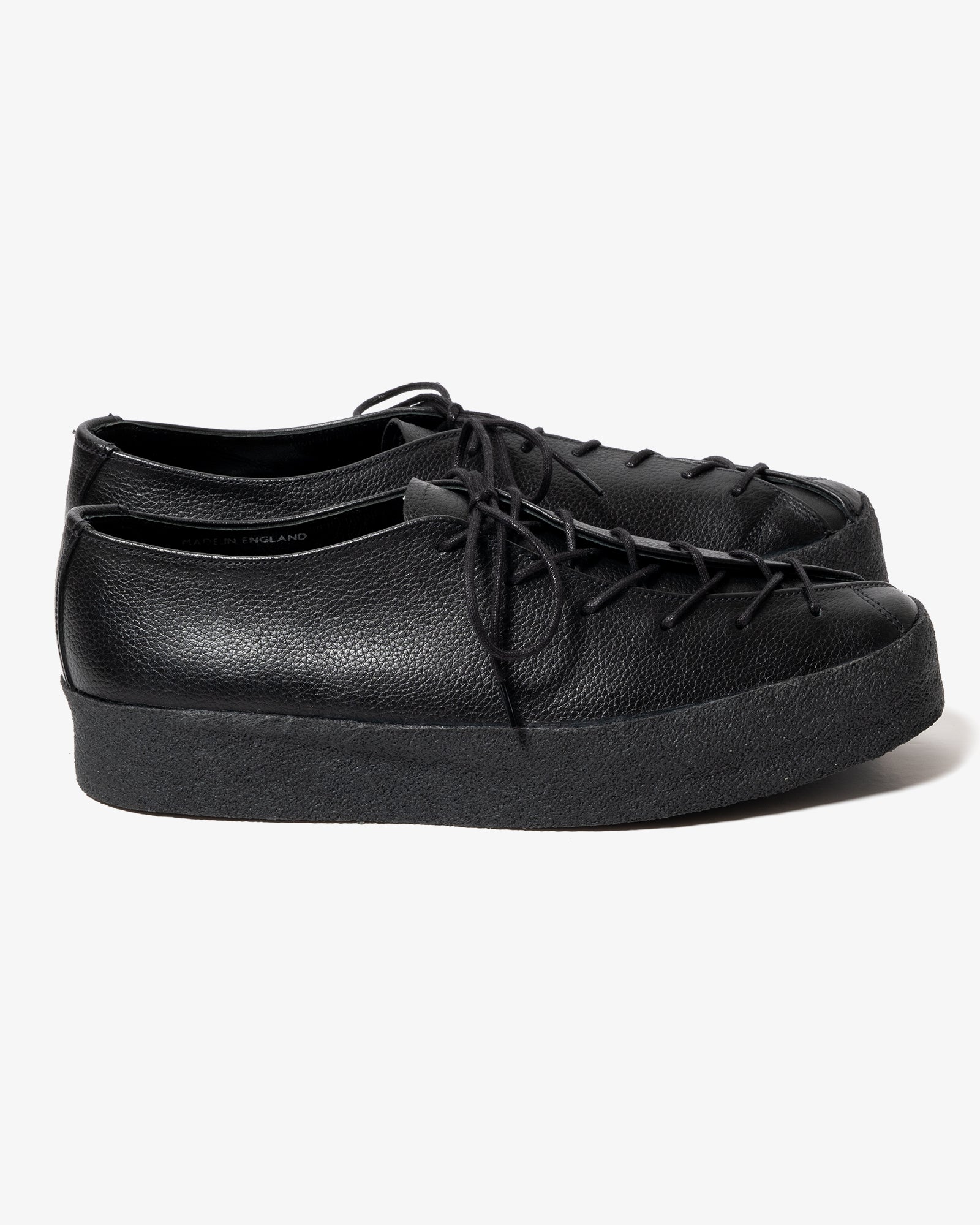 BANANA SHOE - BLACK GRAIN LEATHER – James Coward