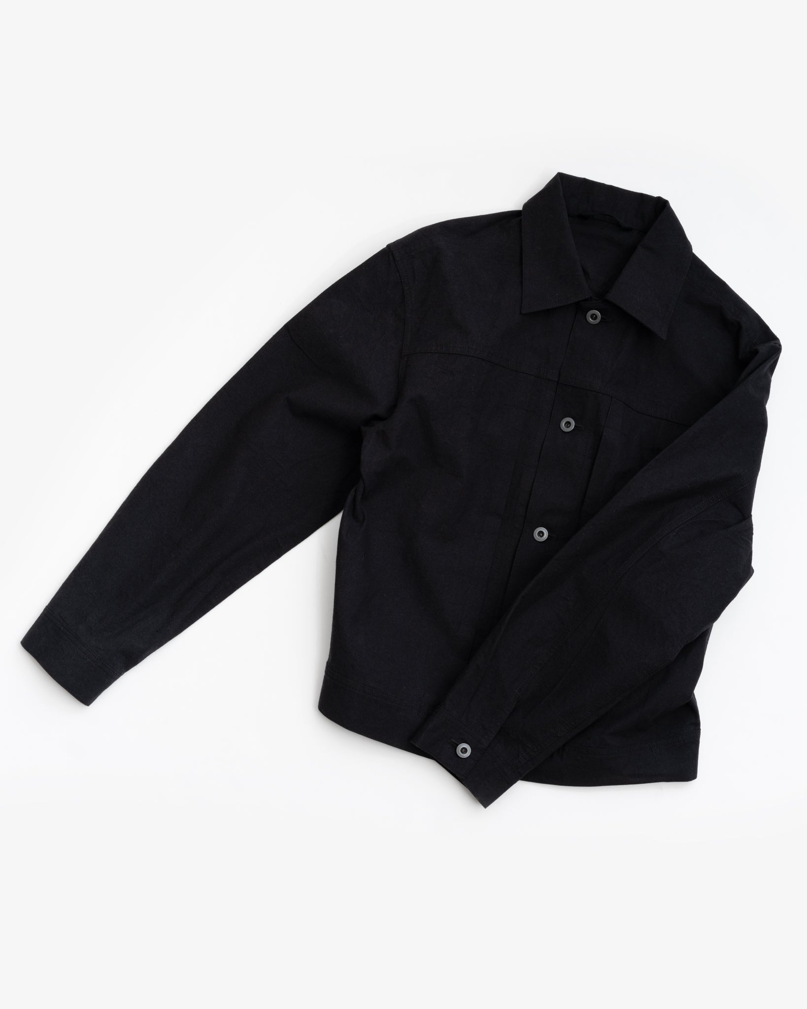 RANGE JACKET - BLACK WEATHER CLOTH – James Coward
