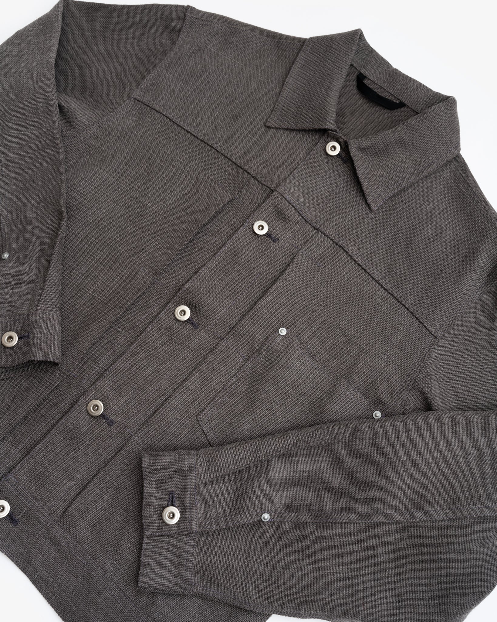 RANGE JACKET - LEAD BELGIAN LINEN