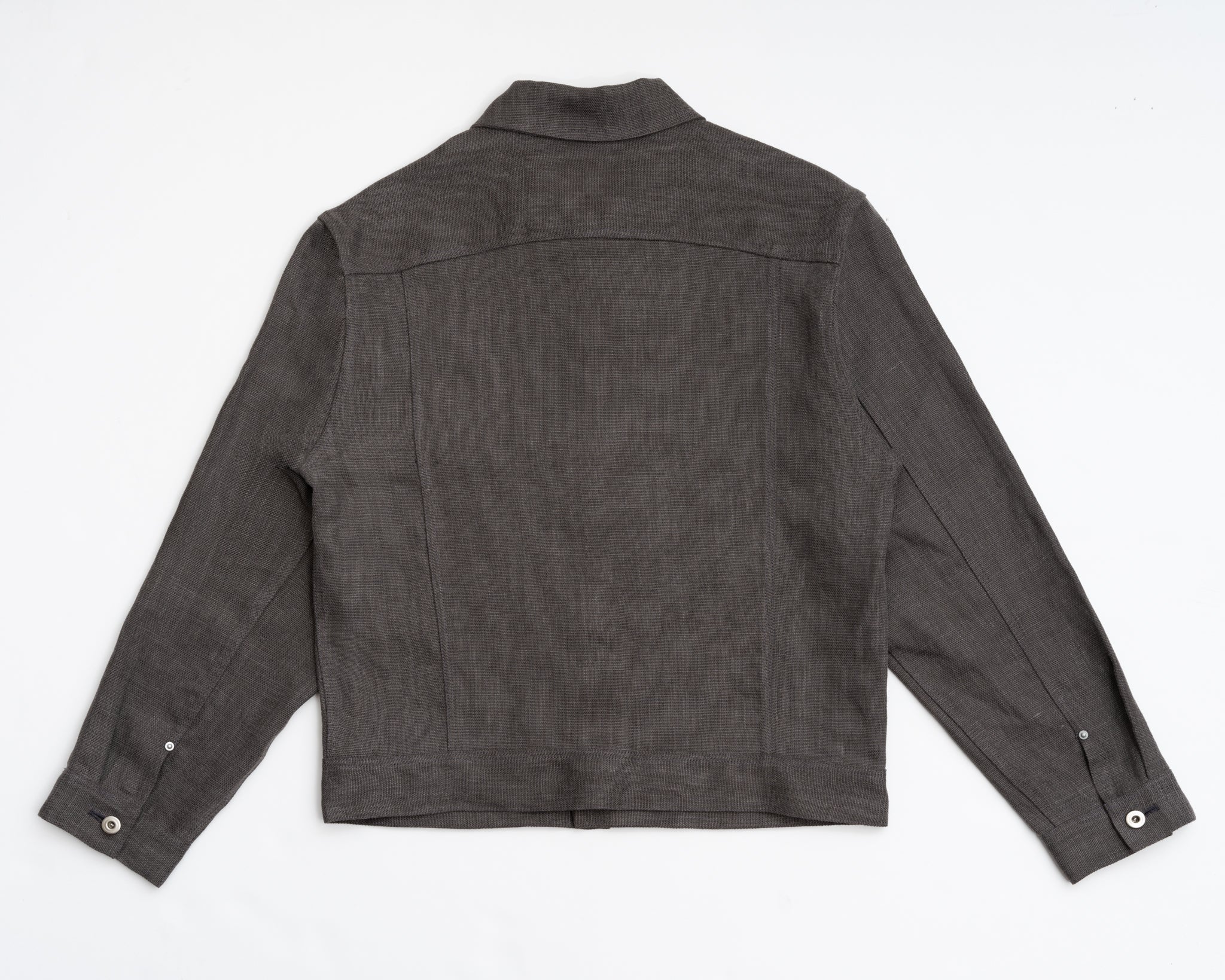 RANGE JACKET - LEAD BELGIAN LINEN – James Coward RANGE JACKET - LEAD BELGIAN LINEN – James Coward