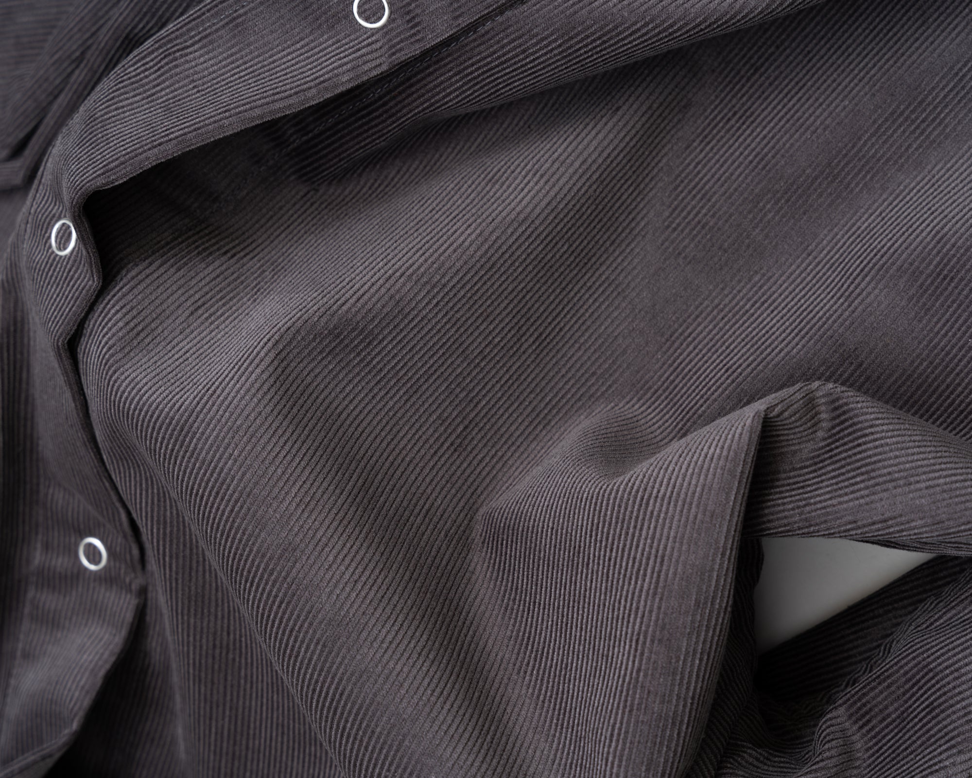 WORKSHOP SHIRT - CHARCOAL COTTON CORDUROY