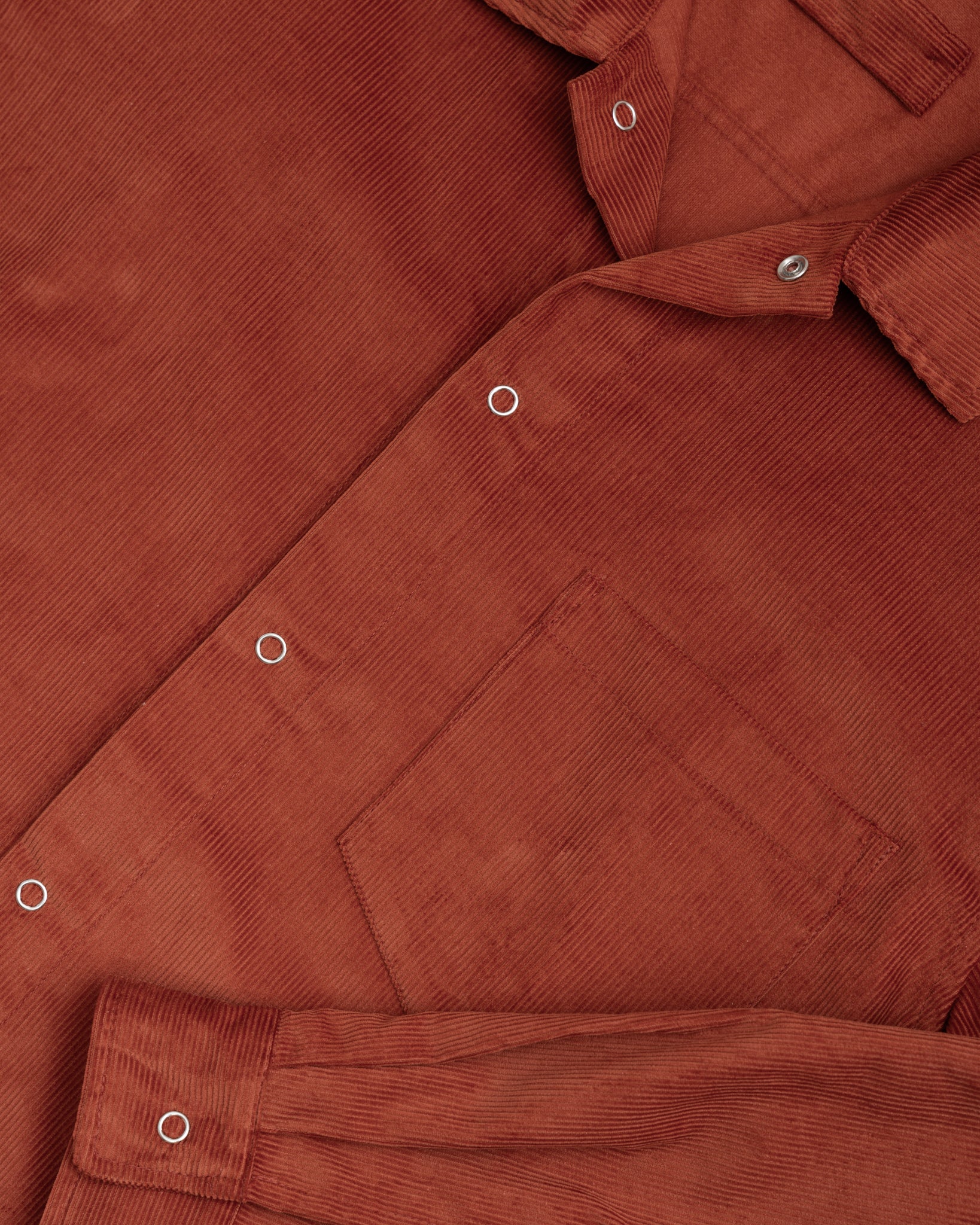 WORKSHOP SHIRT - RUST COTTON CORDUROY