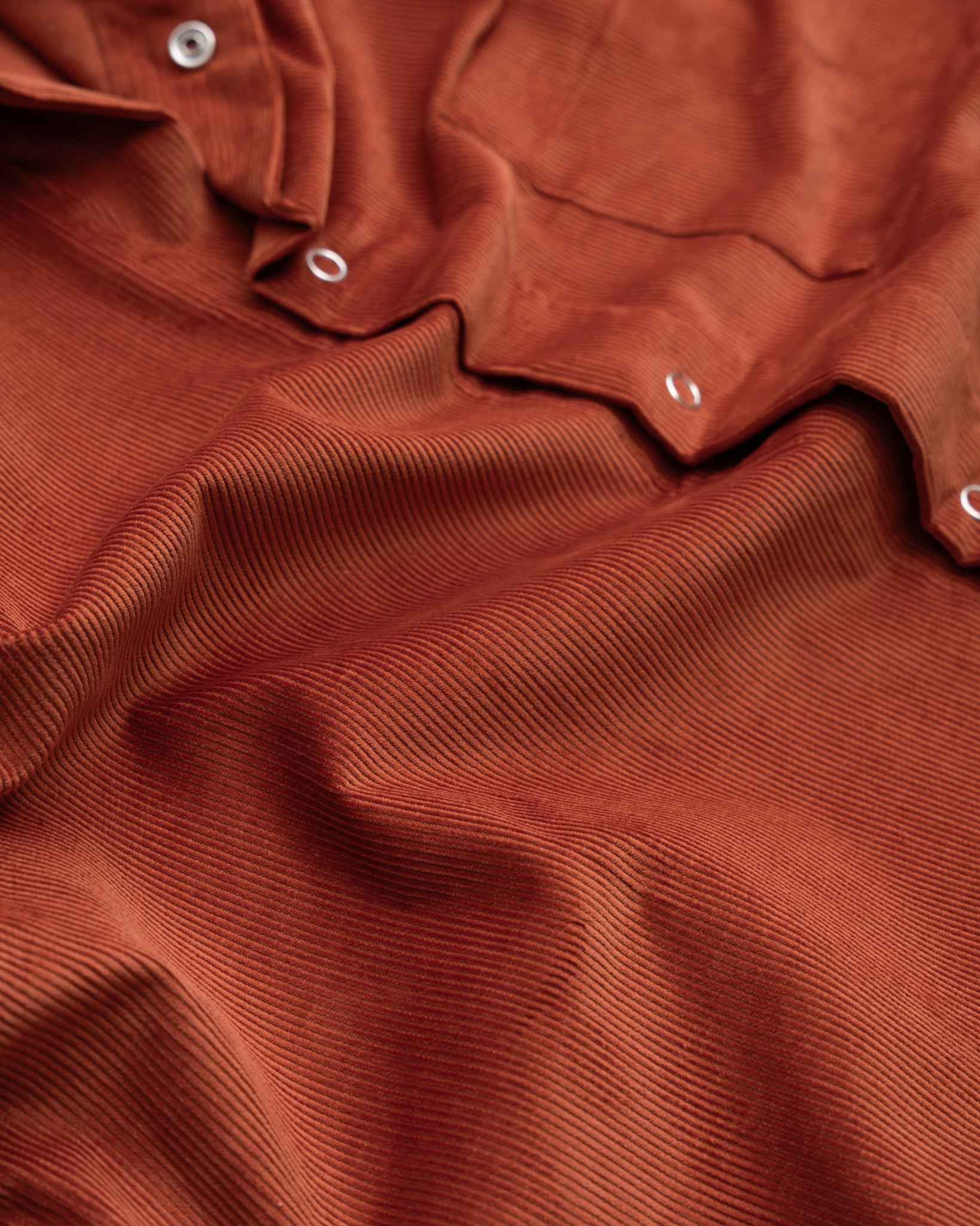 WORKSHOP SHIRT - RUST COTTON CORDUROY