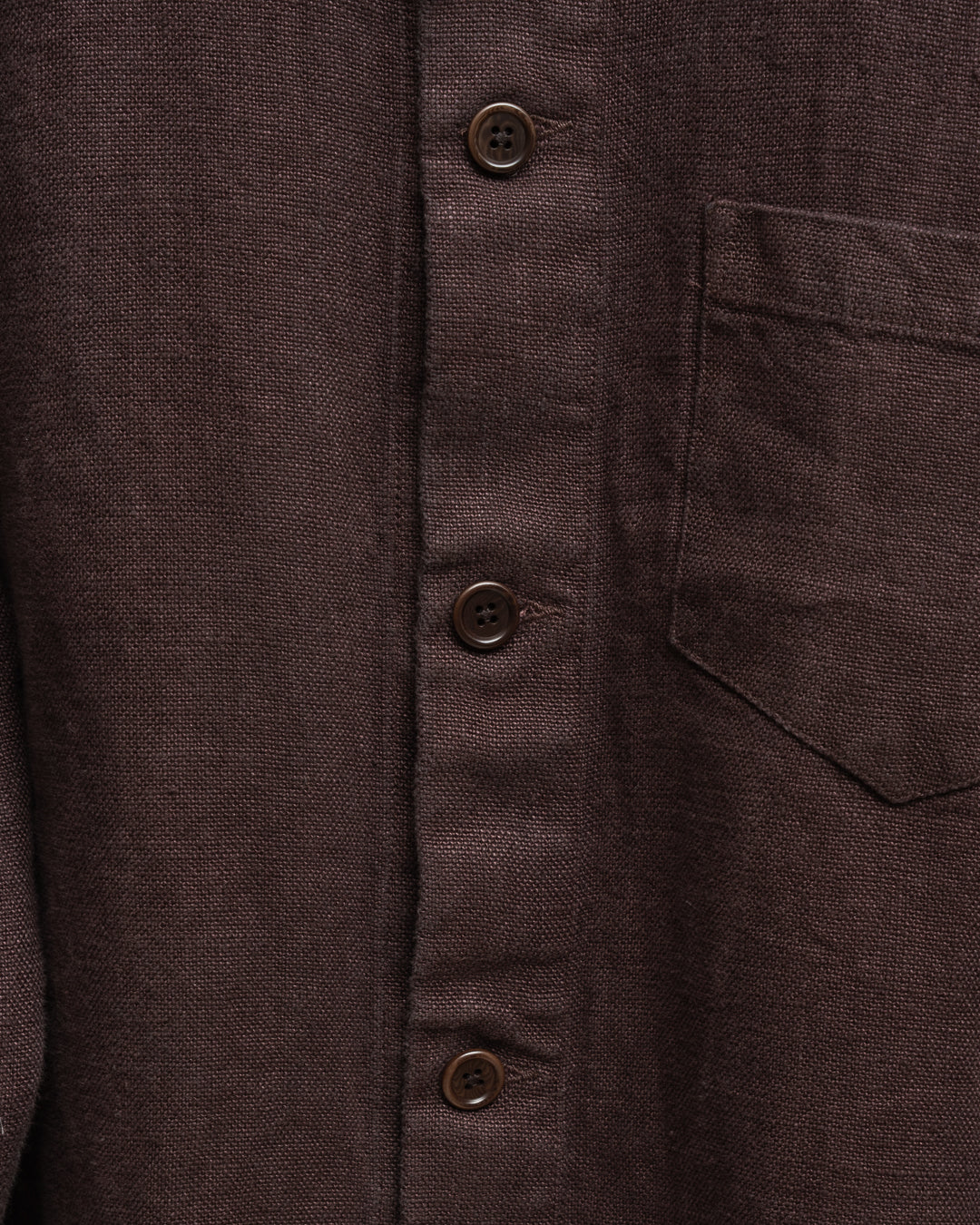 TRAVAIL SHIRT - STUDIO DYED BELGIAN LINEN(SR012)