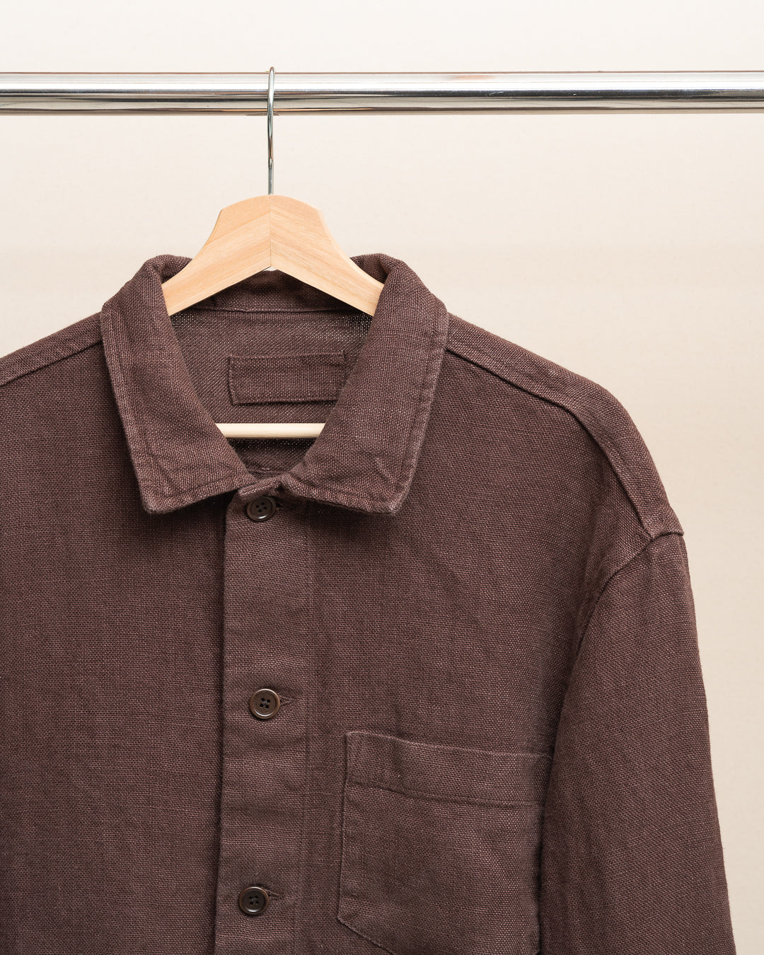 TRAVAIL SHIRT - STUDIO DYED BELGIAN LINEN (SR013)