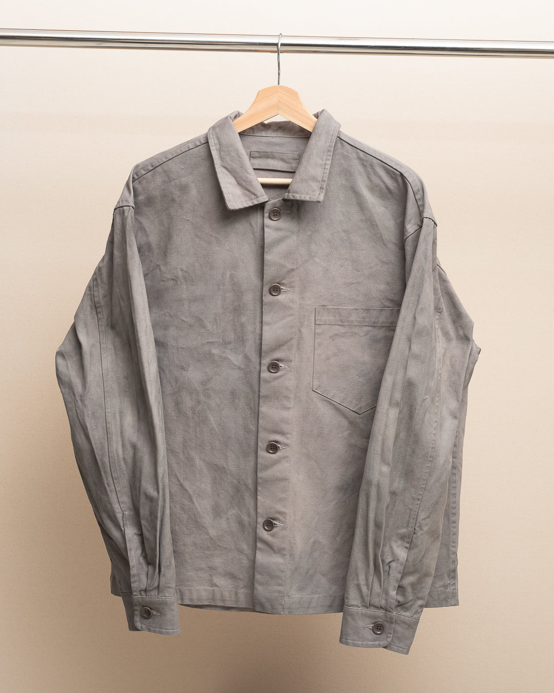 TRAVAIL SHIRT - STUDIO DYED COTTON HALF PANAMA (SR015)