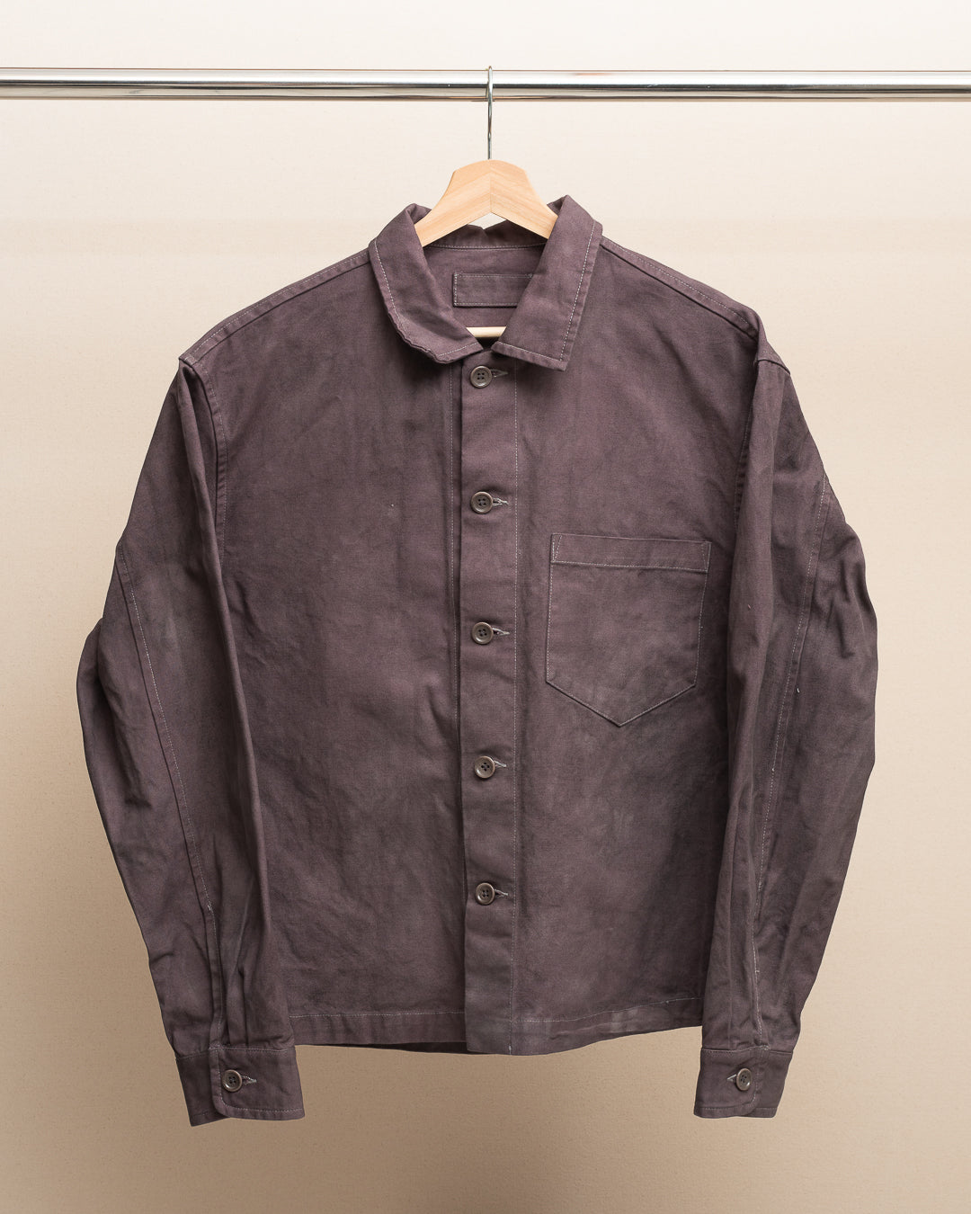 TRAVAIL SHIRT - STUDIO DYED COTTON HALF PANAMA (SR016)