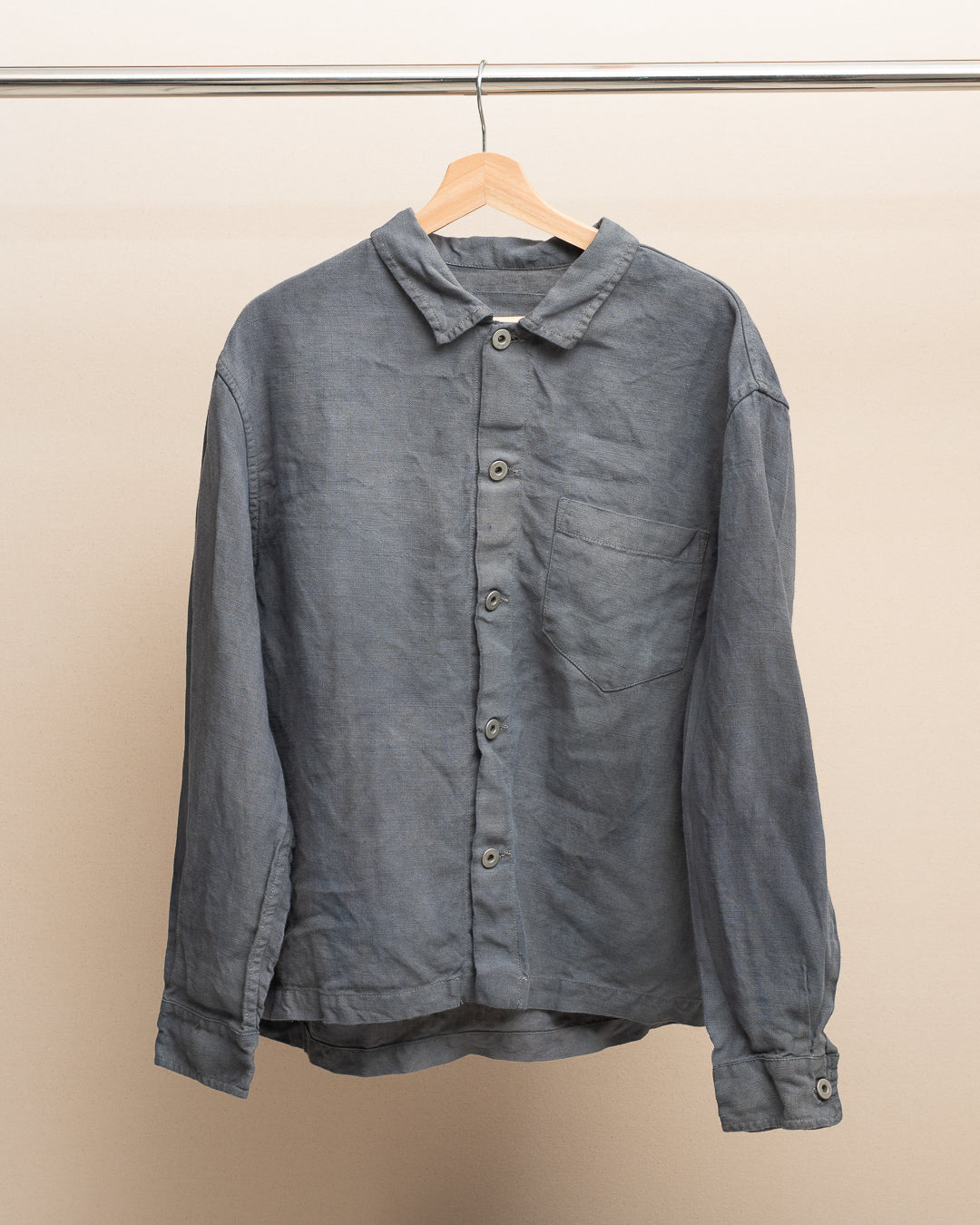 TRAVAIL SHIRT SHIRT - STUDIO DYED BELGIAN LINEN (SR035)