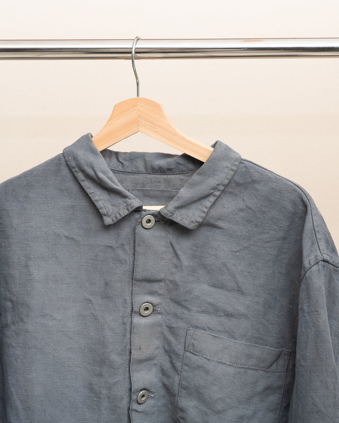 TRAVAIL SHIRT SHIRT - STUDIO DYED BELGIAN LINEN (SR035)