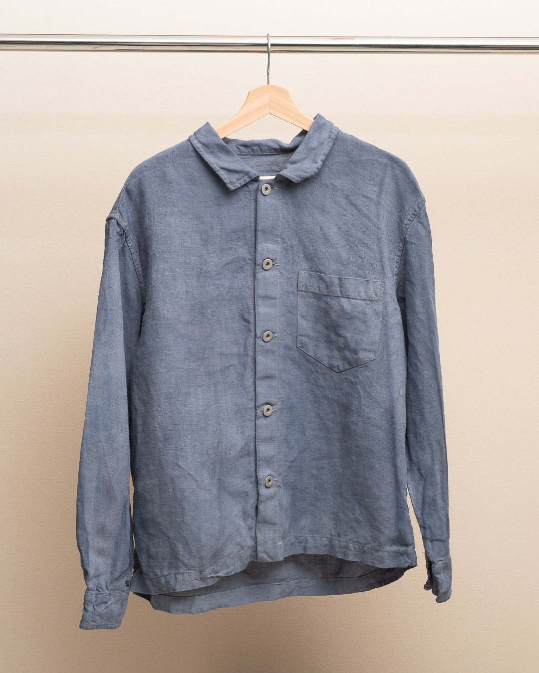TRAVAIL SHIRT SHIRT - STUDIO DYED BELGIAN LINEN (SR036)
