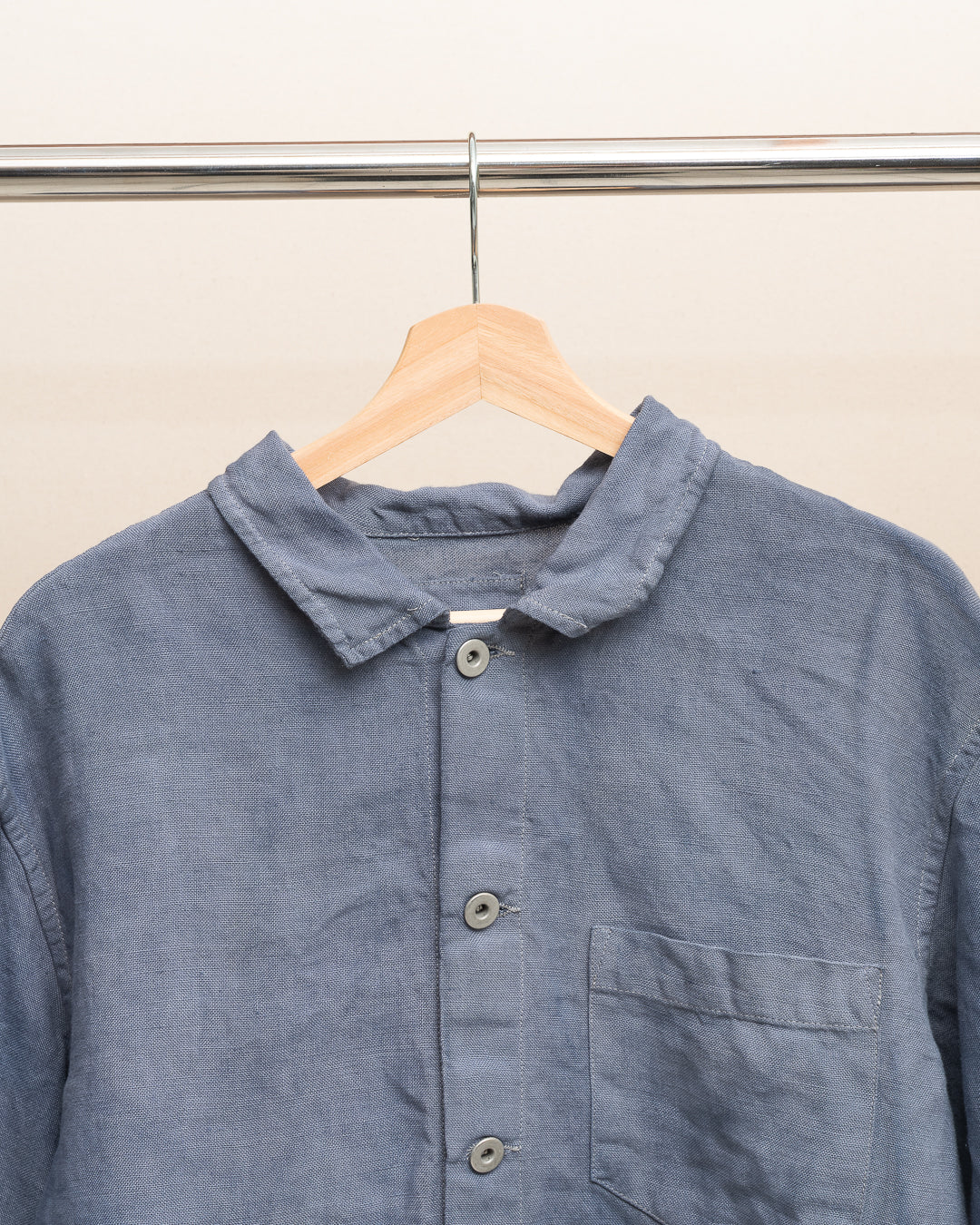 TRAVAIL SHIRT SHIRT - STUDIO DYED BELGIAN LINEN (SR036)