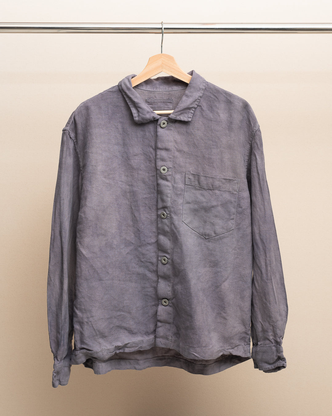 TRAVAIL SHIRT SHIRT - STUDIO DYED BELGIAN LINEN (SR037)