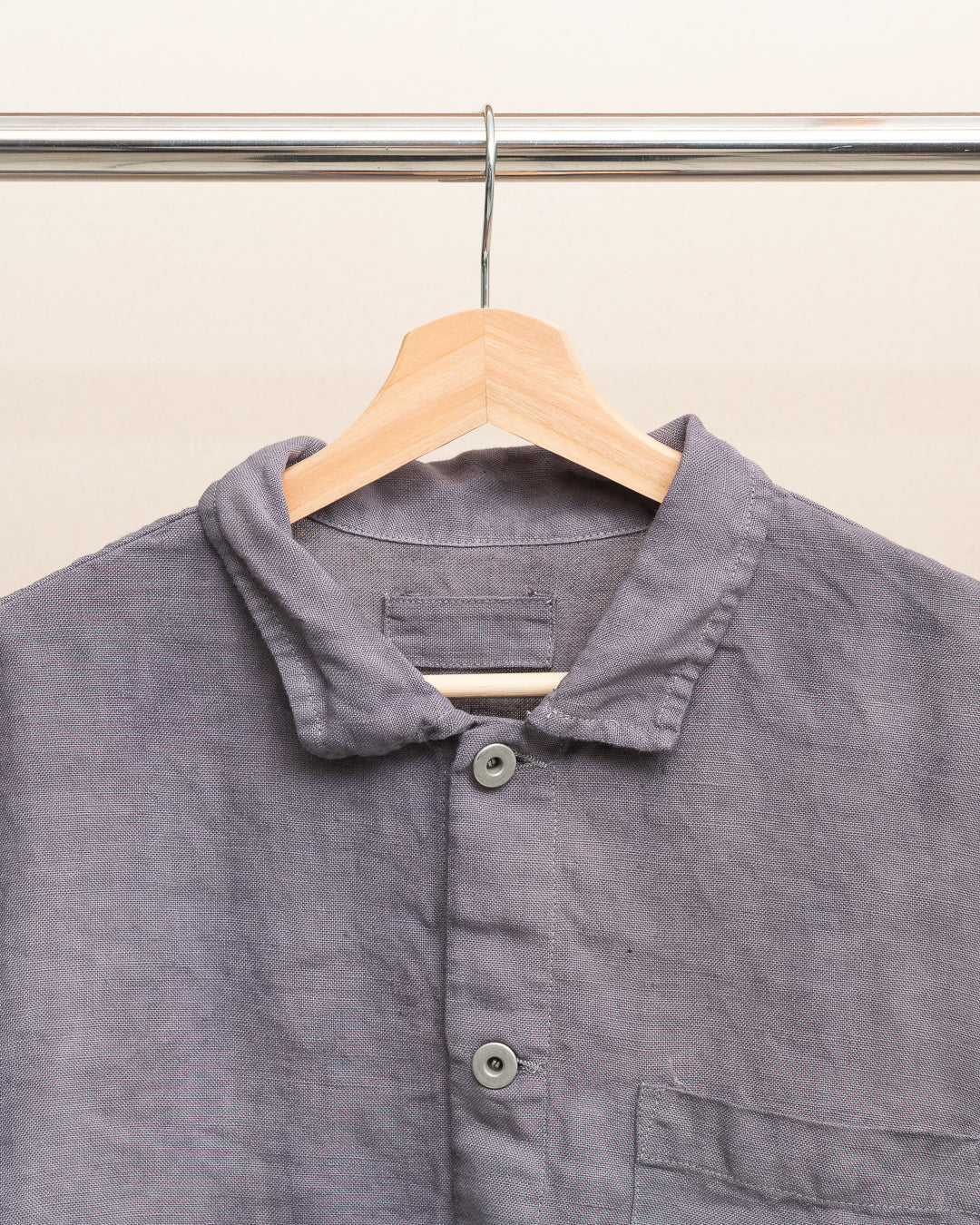 TRAVAIL SHIRT SHIRT - STUDIO DYED BELGIAN LINEN (SR037)