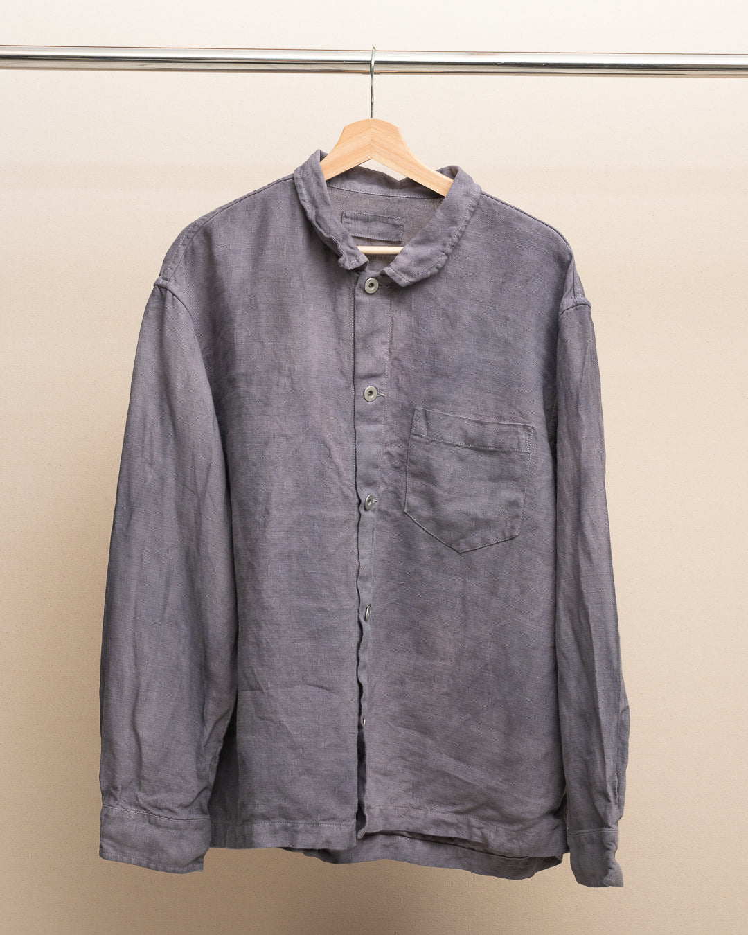 TRAVAIL SHIRT SHIRT - STUDIO DYED BELGIAN LINEN (SR038)