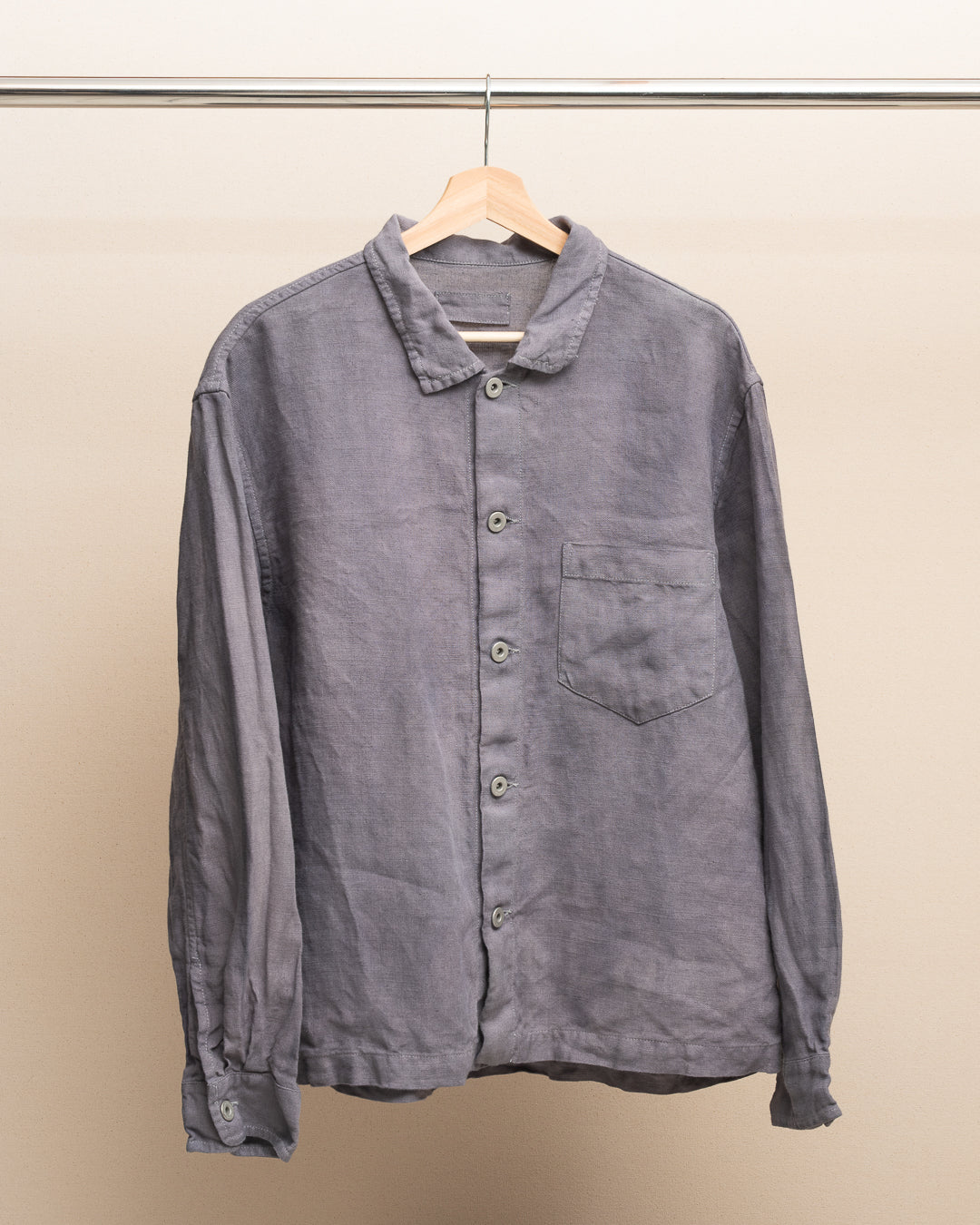 TRAVAIL SHIRT SHIRT - STUDIO DYED BELGIAN LINEN (SR039)