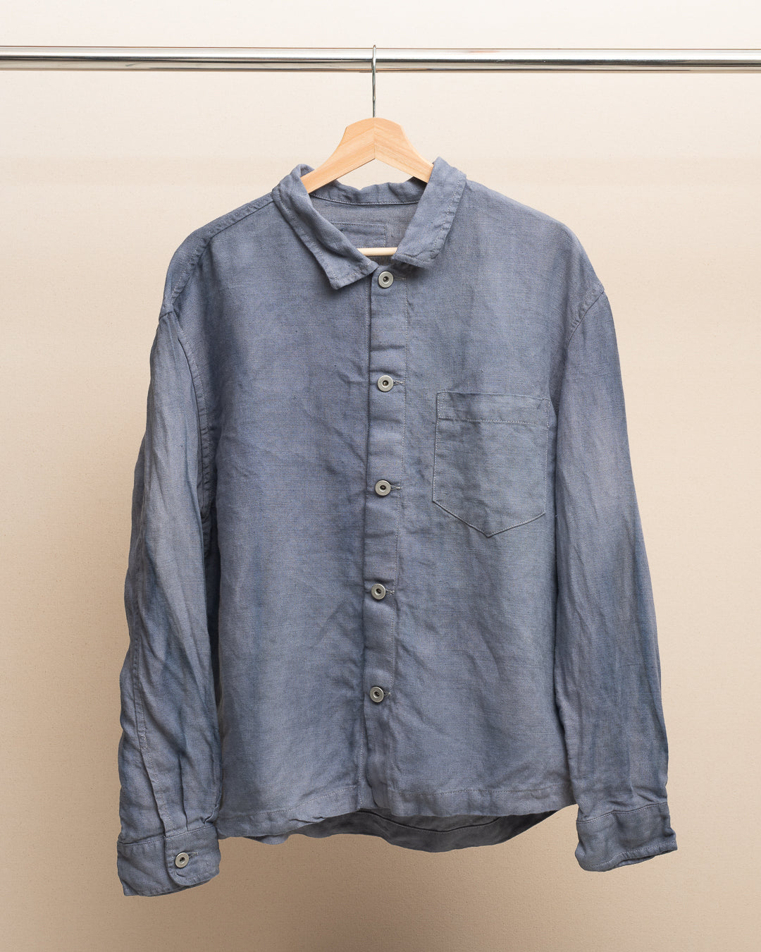 TRAVAIL SHIRT SHIRT - STUDIO DYED BELGIAN LINEN (SR040)