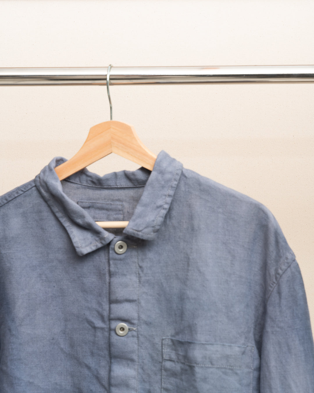 TRAVAIL SHIRT SHIRT - STUDIO DYED BELGIAN LINEN (SR040)