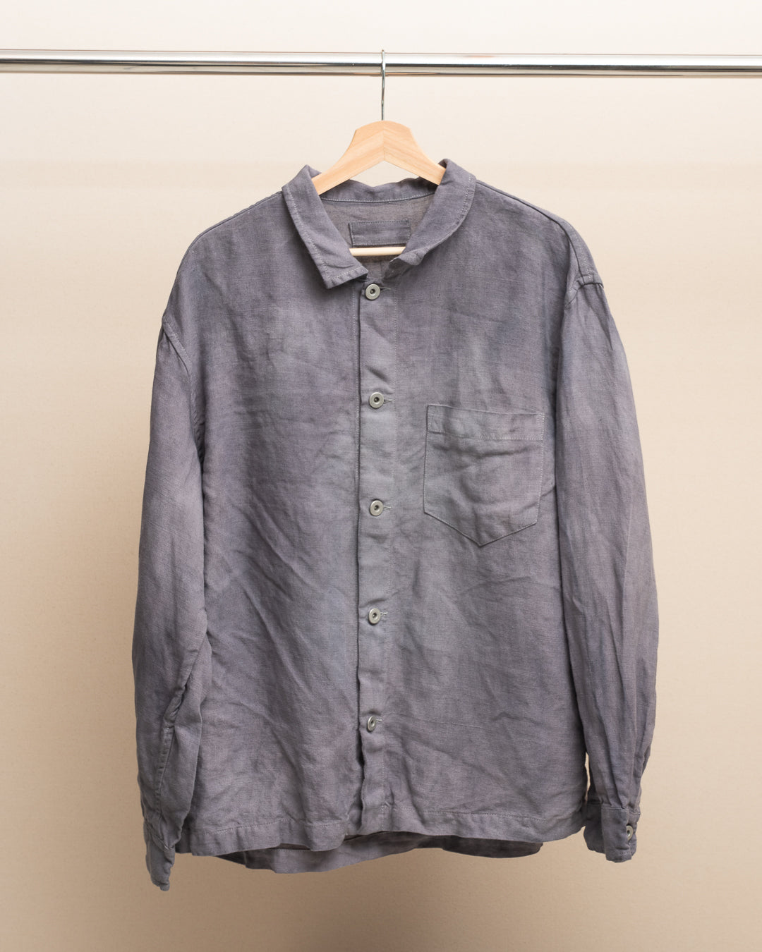 TRAVAIL SHIRT SHIRT - STUDIO DYED BELGIAN LINEN (SR041)
