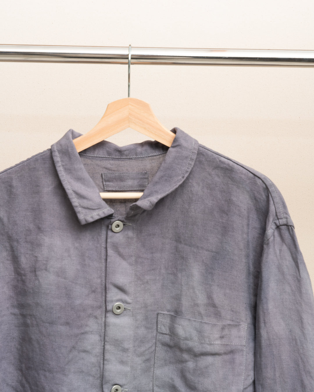 TRAVAIL SHIRT SHIRT - STUDIO DYED BELGIAN LINEN (SR041)