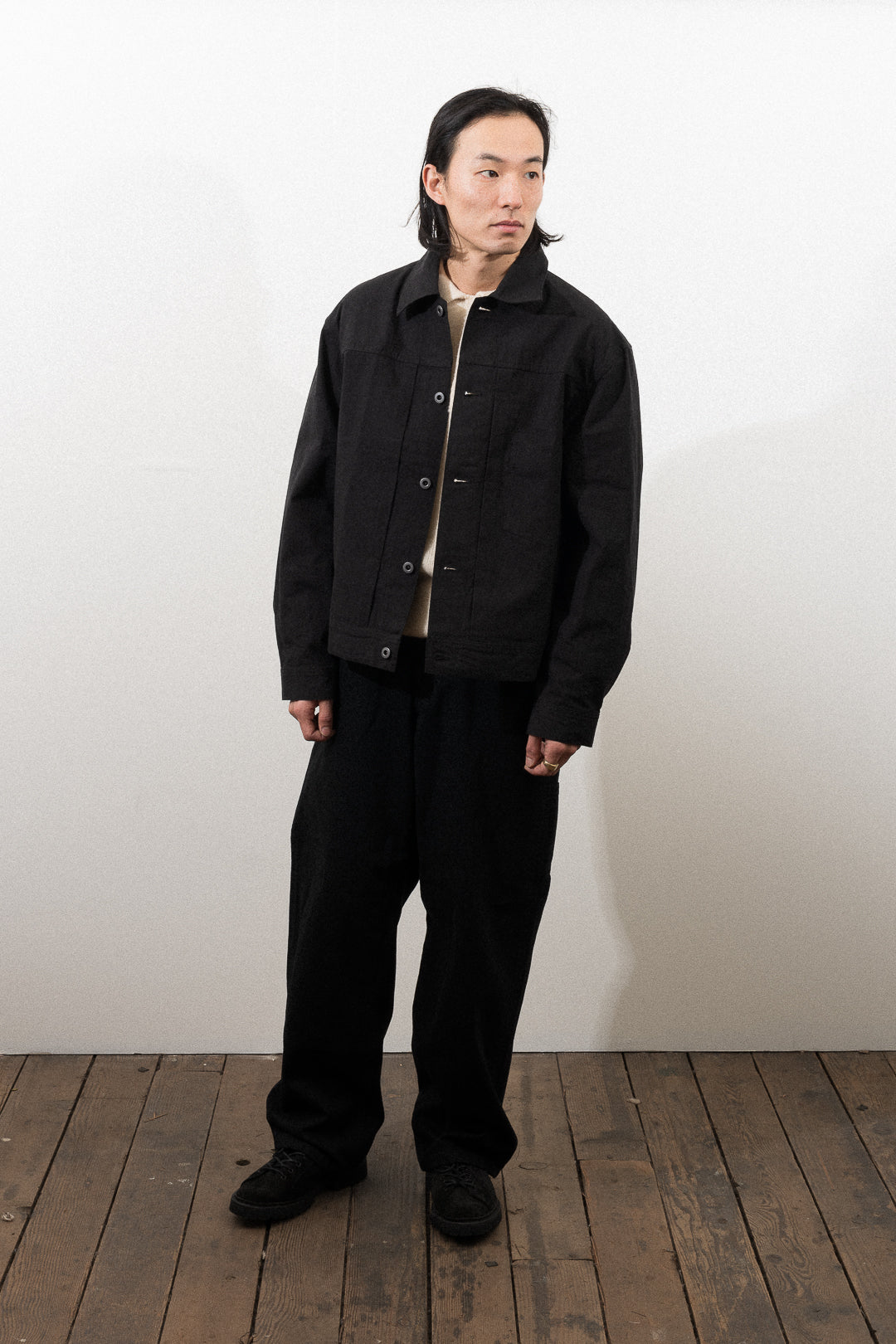 RANGE JACKET - BLACK WEATHER CLOTH