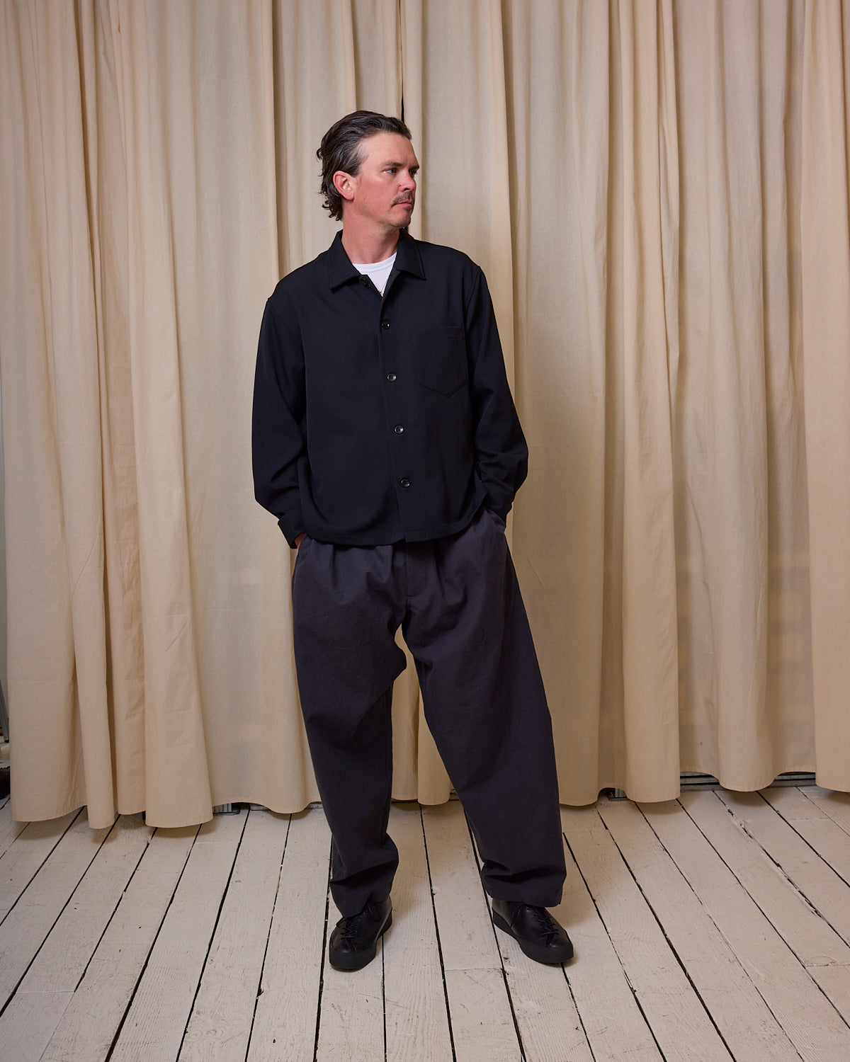 CARRY ON PANT - SUMIKURO OVERDYED CANVAS