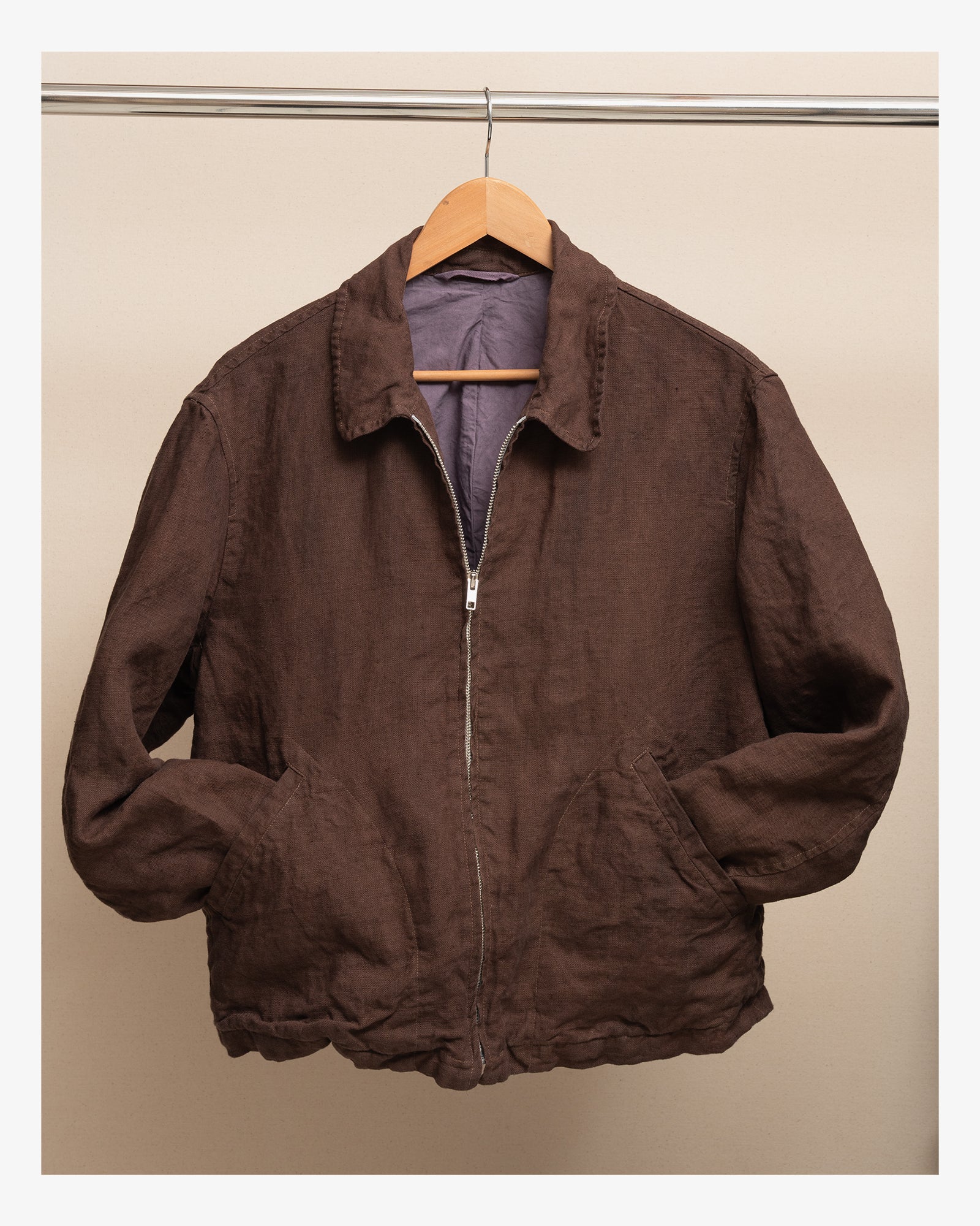 SITE JACKET - OVERDYED BELGIAN LINEN